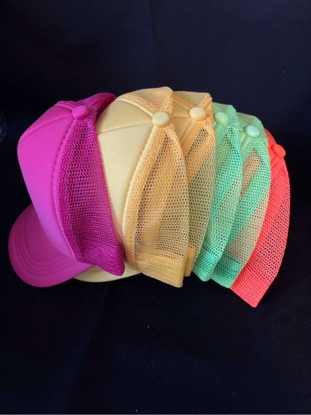 Kids Bright Mesh Trucker Hat - Multi Color Pack